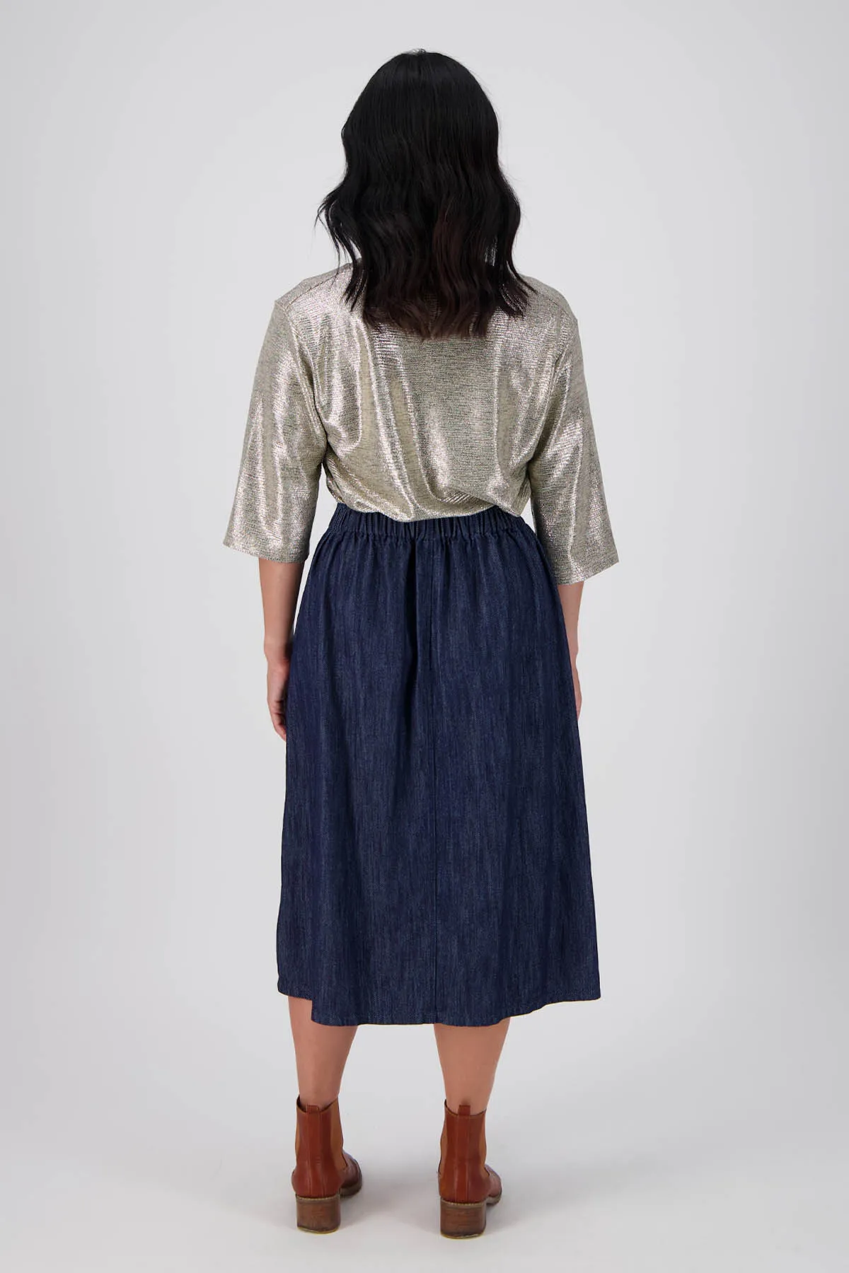 Otago Skirt Dark Wash in Denim