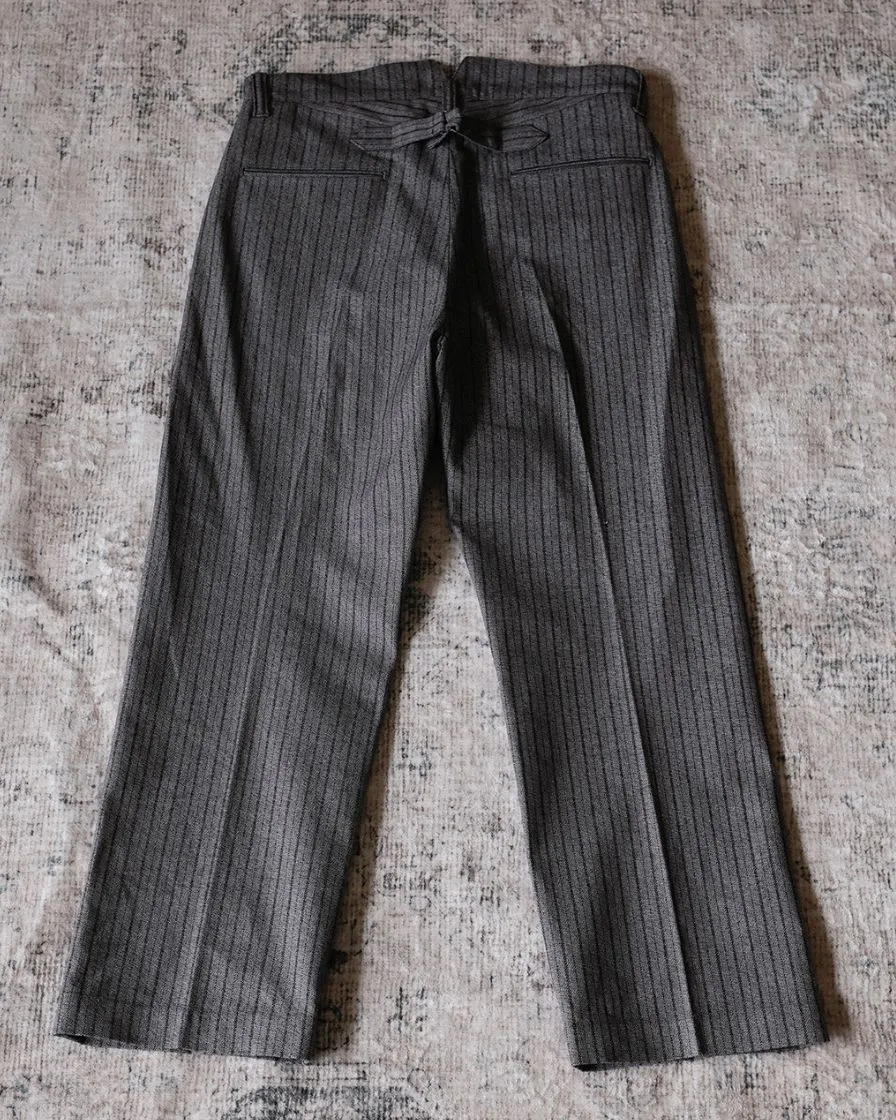 Pepper & Salt Striped Fishtail Trousers