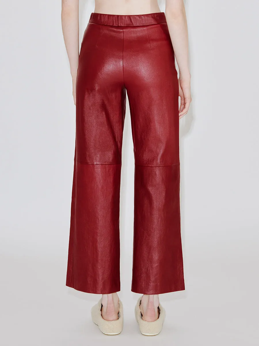 Pull On Cropped Straight Pant