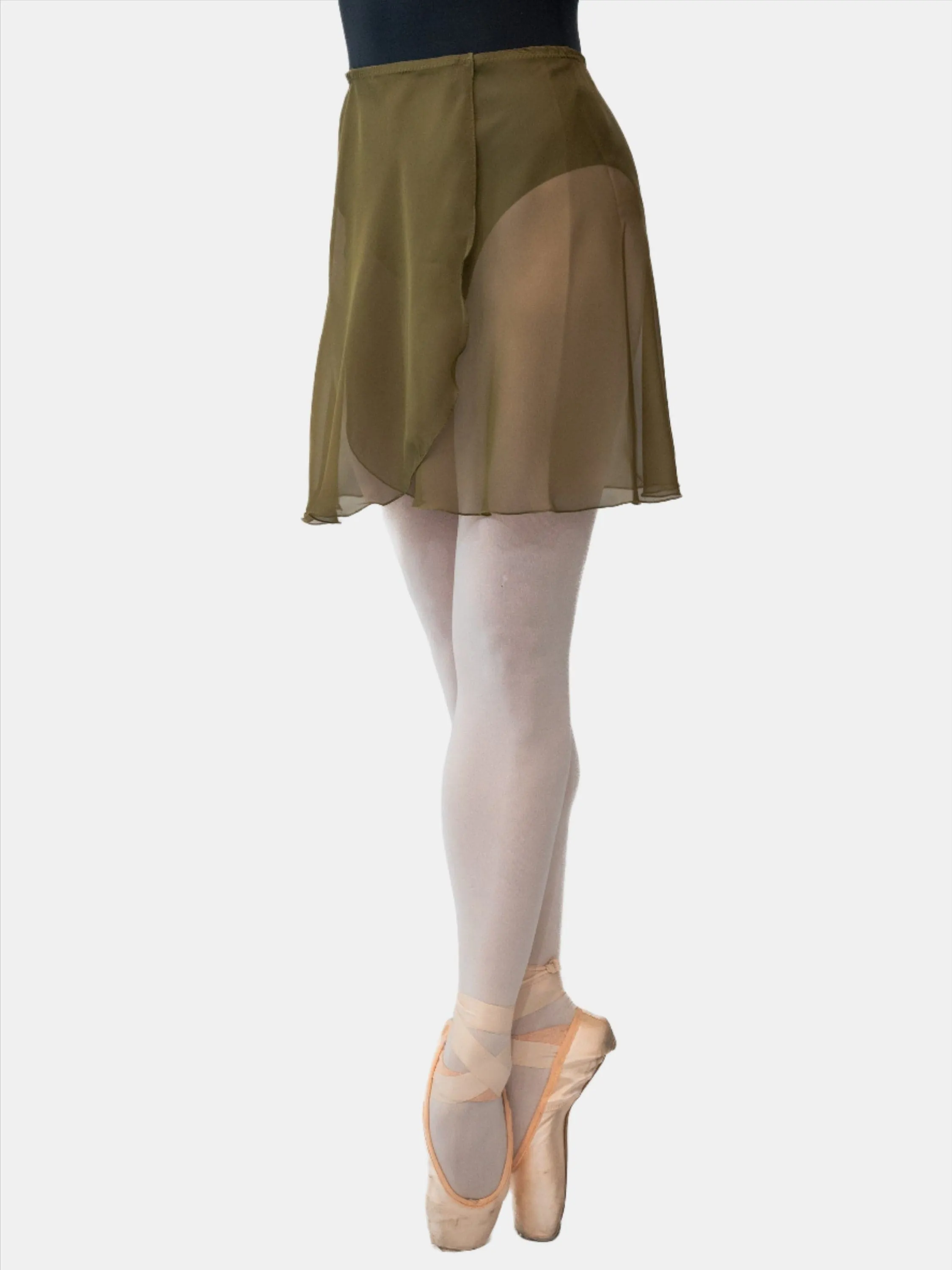 Sage Green Wrap Short Dance Skirt MP345