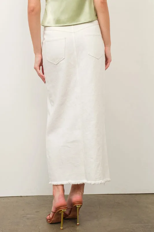 scout midi skirt - white