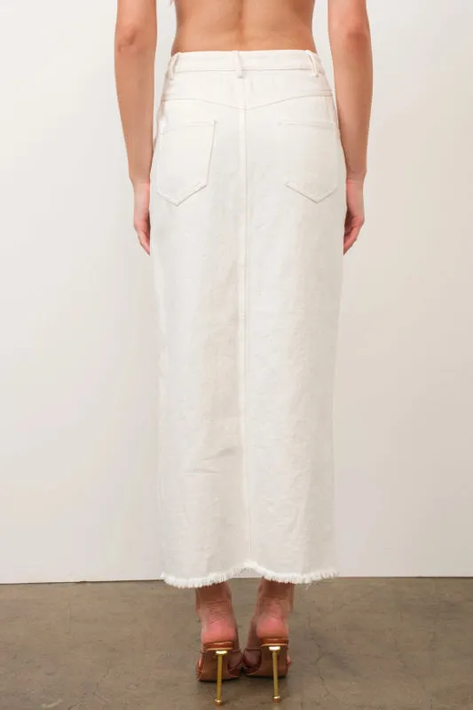 scout midi skirt - white