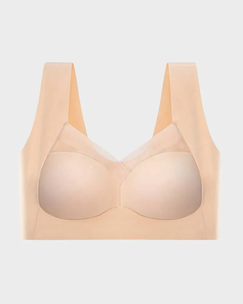 SheCurve® Seamless Wirefree Mesh Comfortable Smoothing Bra