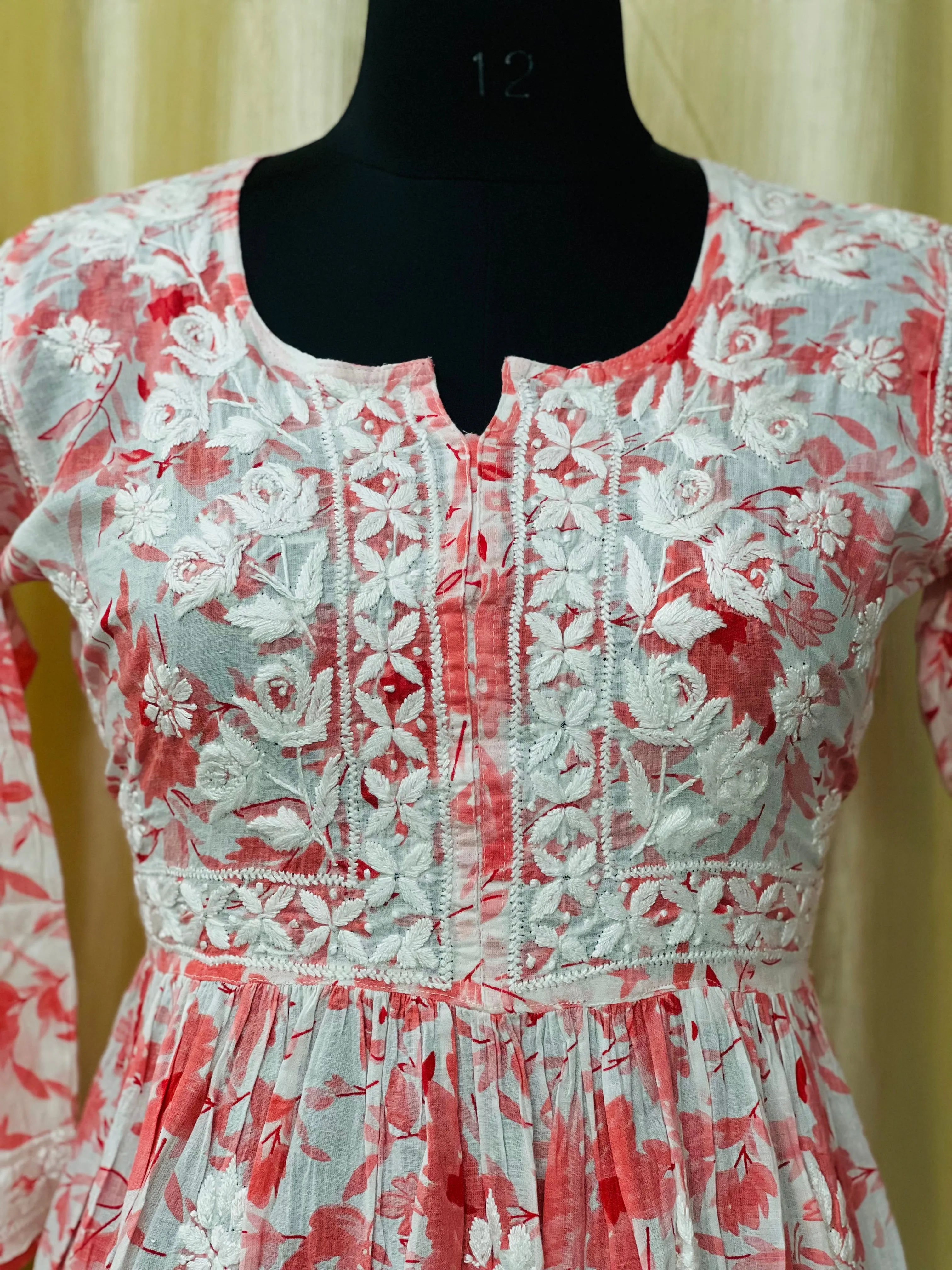 Short Chikankari Gowns