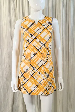 SOLD Vintage 60s Micro Mini Dress, Summer Striped Dress XXS