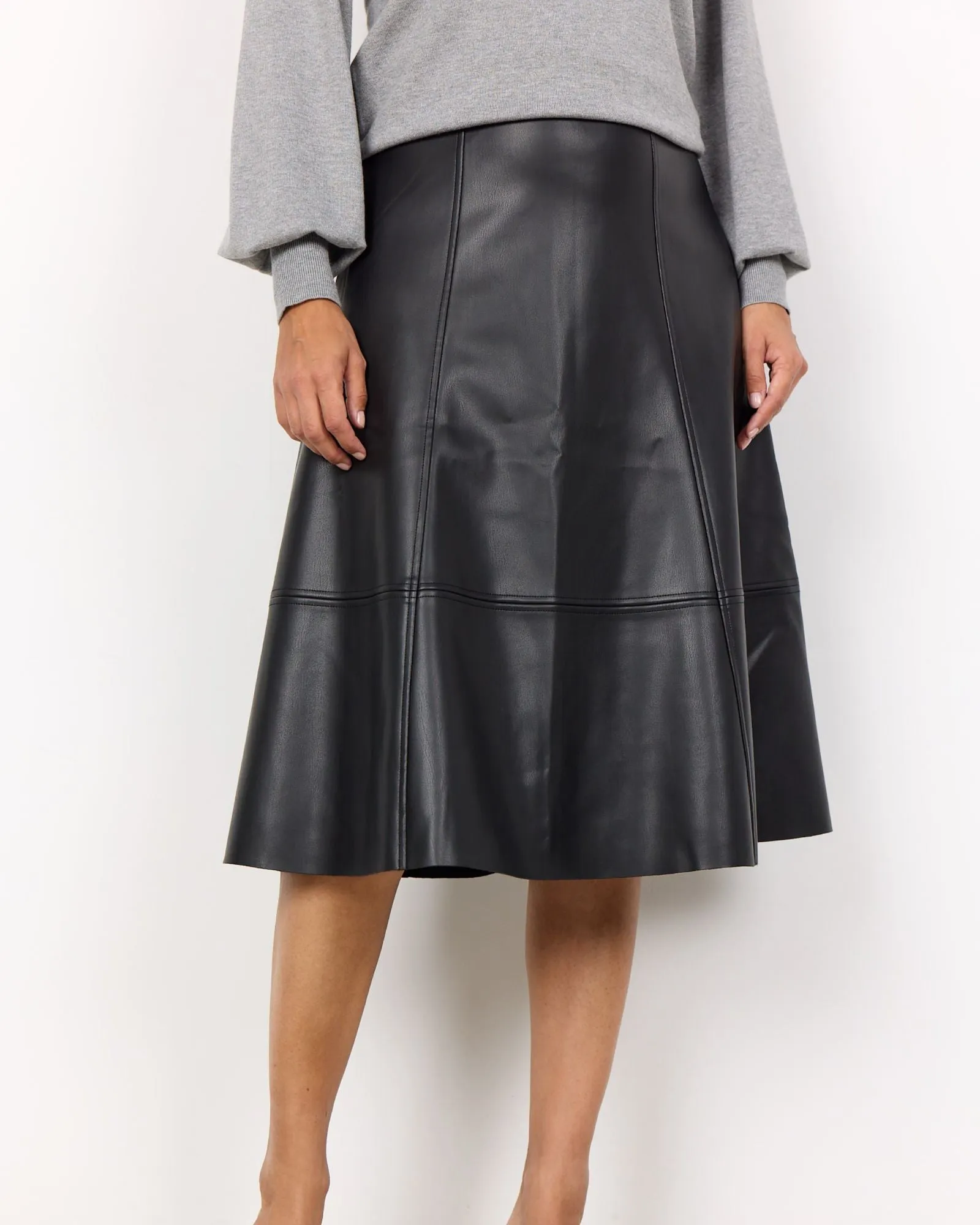 Soya Concept Beckie Leather Skirt