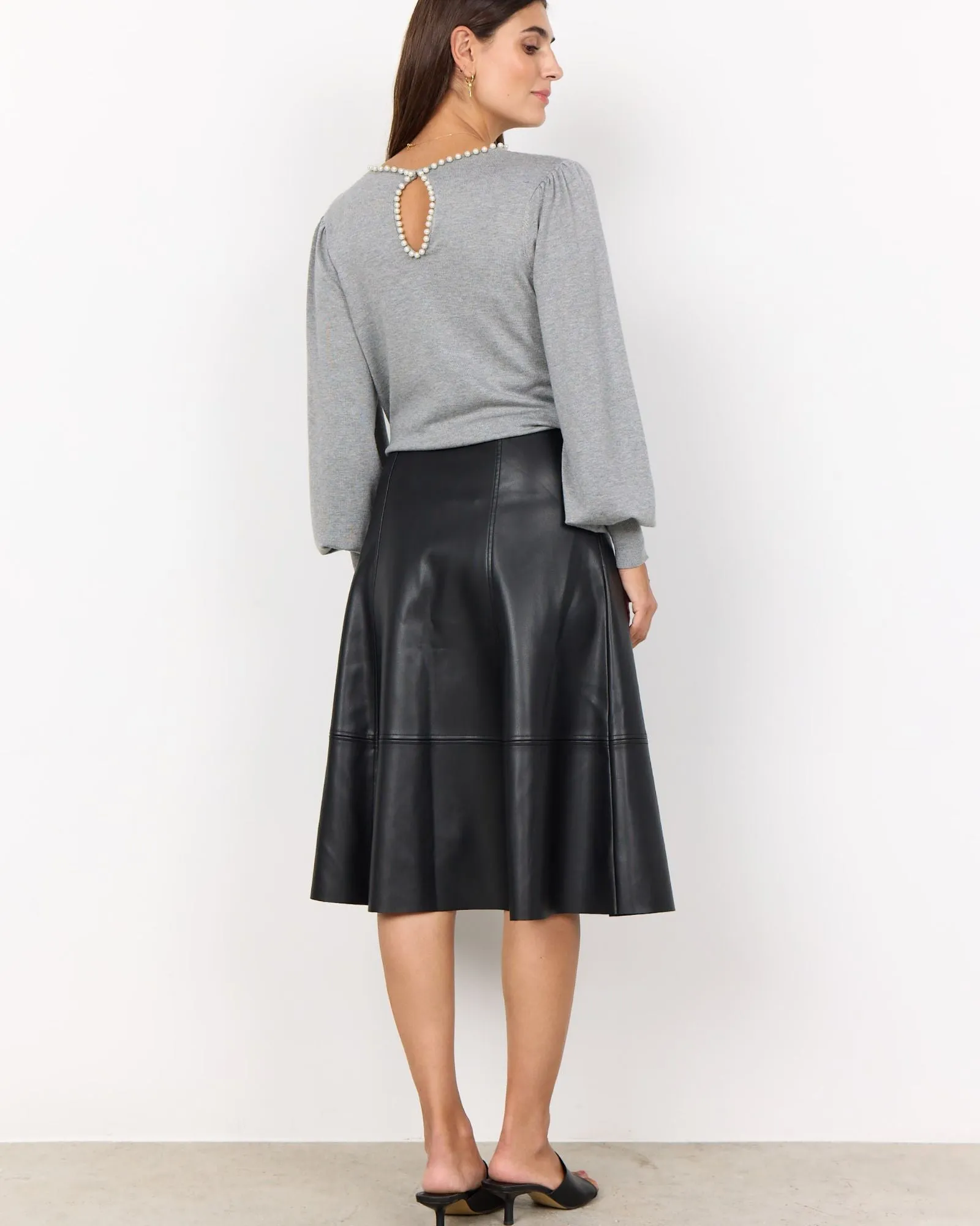 Soya Concept Beckie Leather Skirt