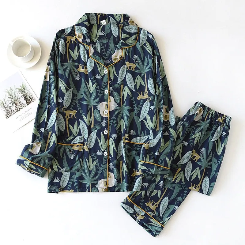 Spring & Summer Floral Pyjama Suit for Women