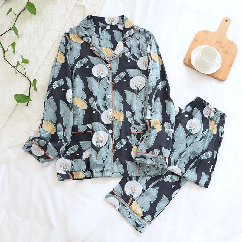 Spring & Summer Floral Pyjama Suit for Women