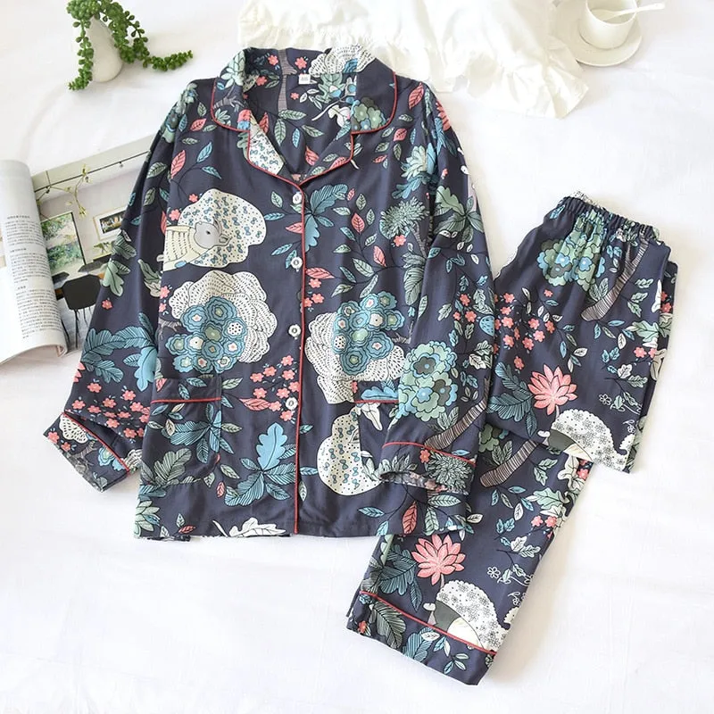 Spring & Summer Floral Pyjama Suit for Women