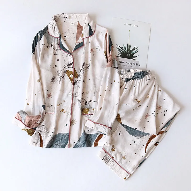 Spring & Summer Floral Pyjama Suit for Women