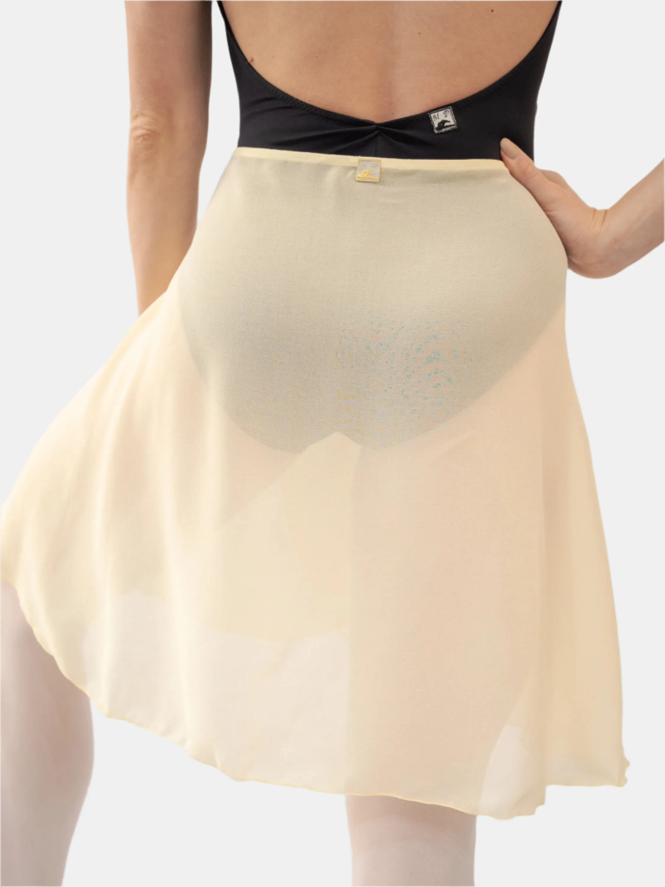 Straw Yellow Wrap Long Dance Skirt MP339