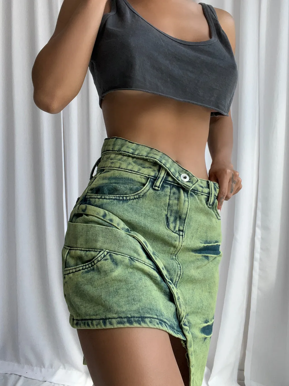 TETA Mini Denim Skirt