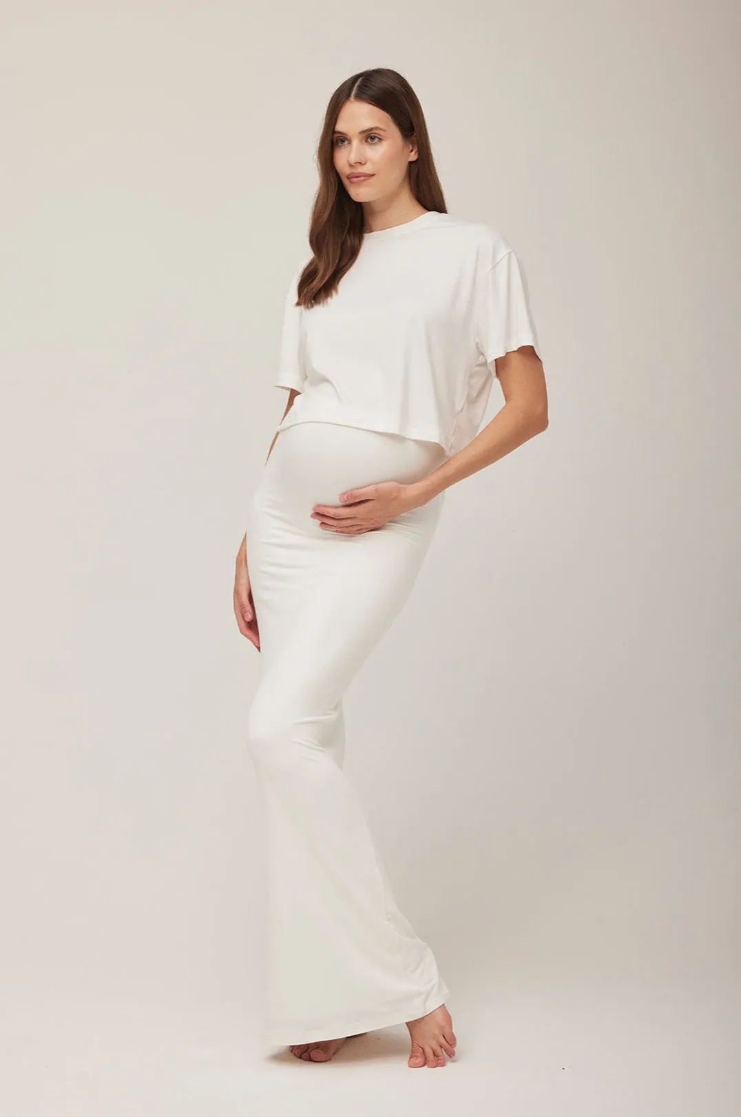 The Long Maternity Skirt