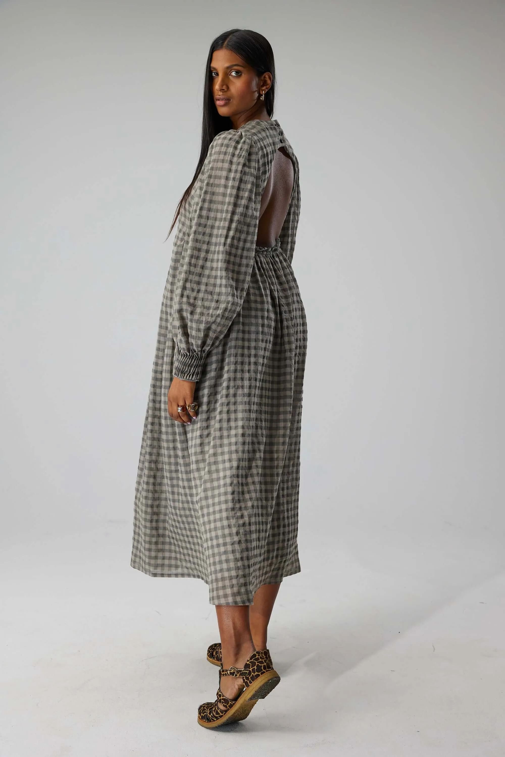 Thelma dress in Highway vichy