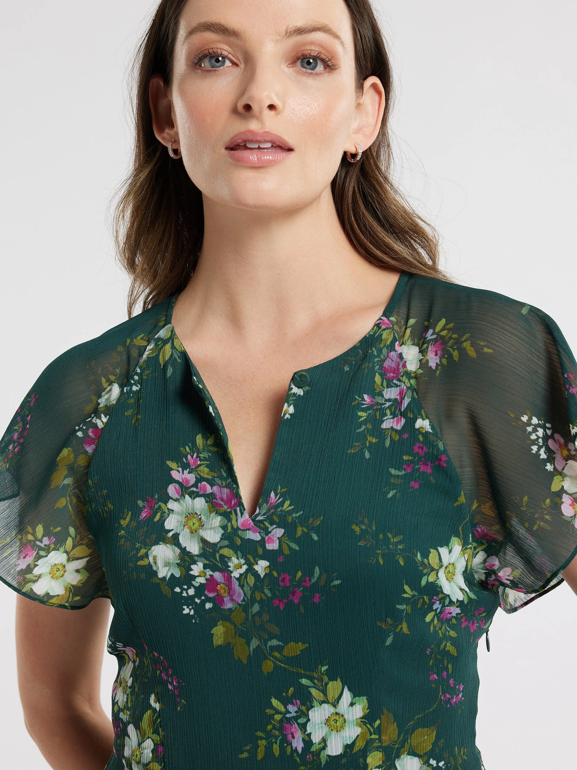 Woodland Bloom Midi Dress