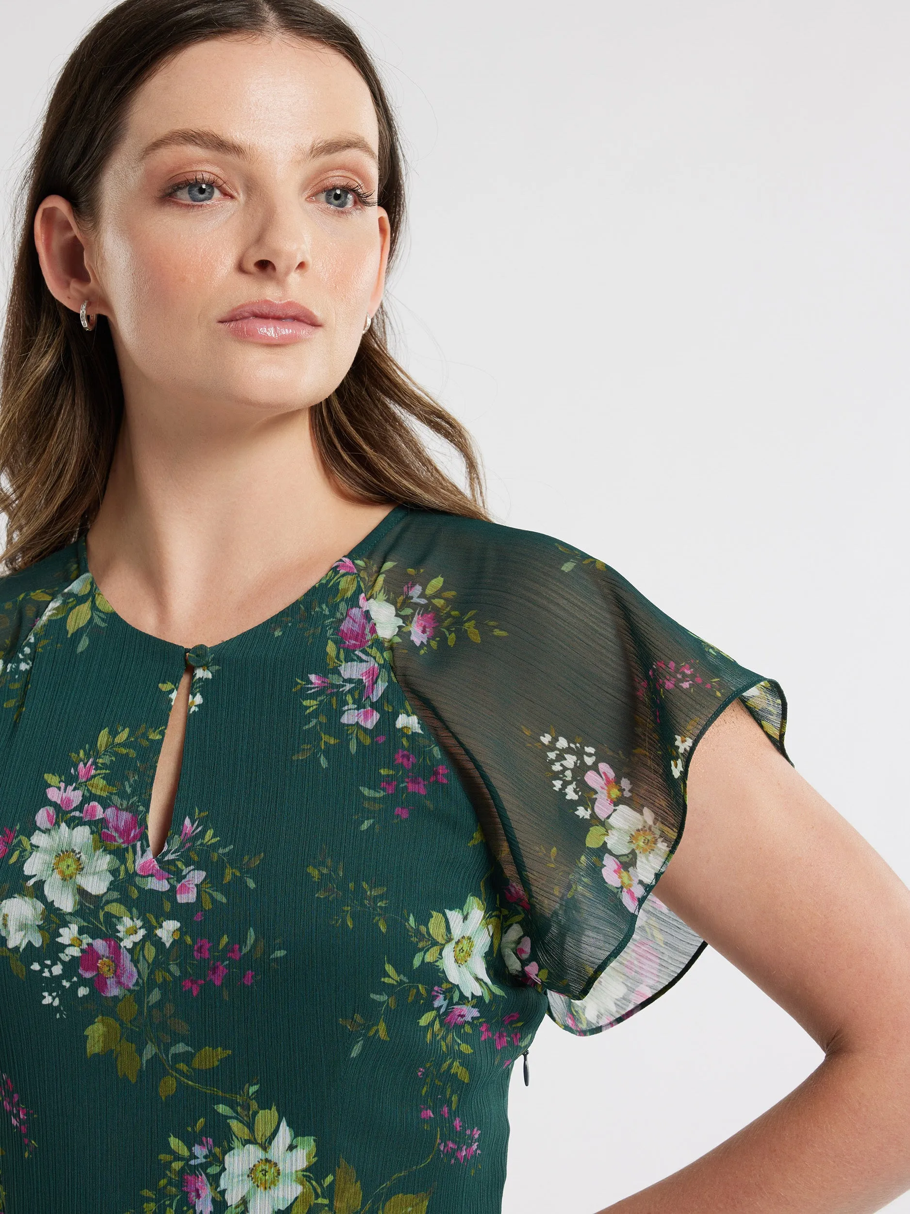 Woodland Bloom Midi Dress